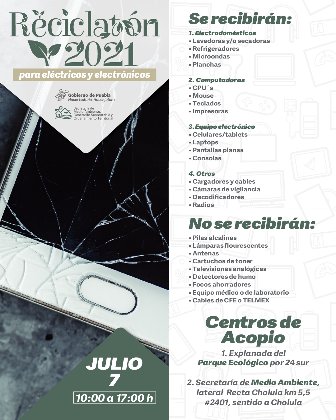 La Secretaría del Medio Ambiente invita a participar en el Reciclatón.