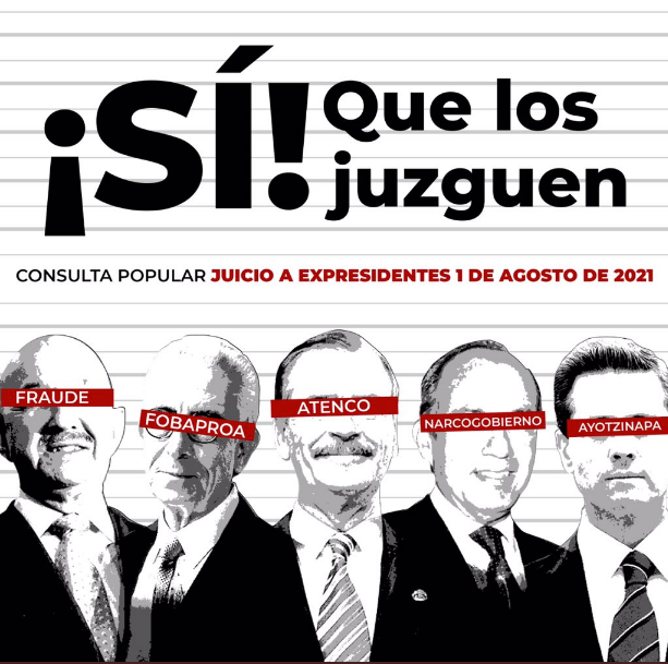 Invitan a votar por Juicio a Ex-Presidentes.