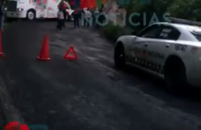 Accidente en carretera Amozoc-Nautla.