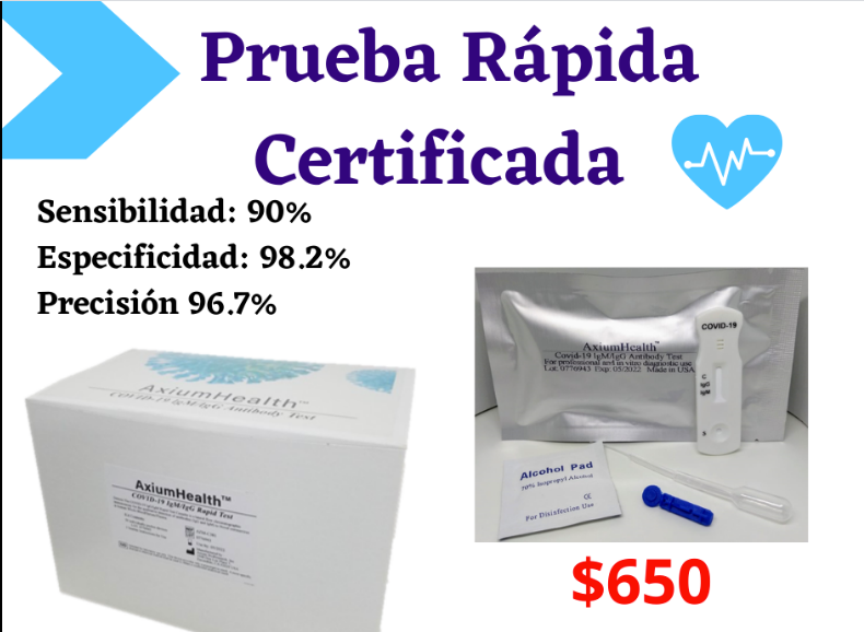 COFEPRIS ALERTA SOBRE COMERCIALIZACIÓN ILEGAL DE AXIUMHEALTH™, SUPUESTA PRUEBA RÁPIDA PARA DETECCIÓN DE COVID-19