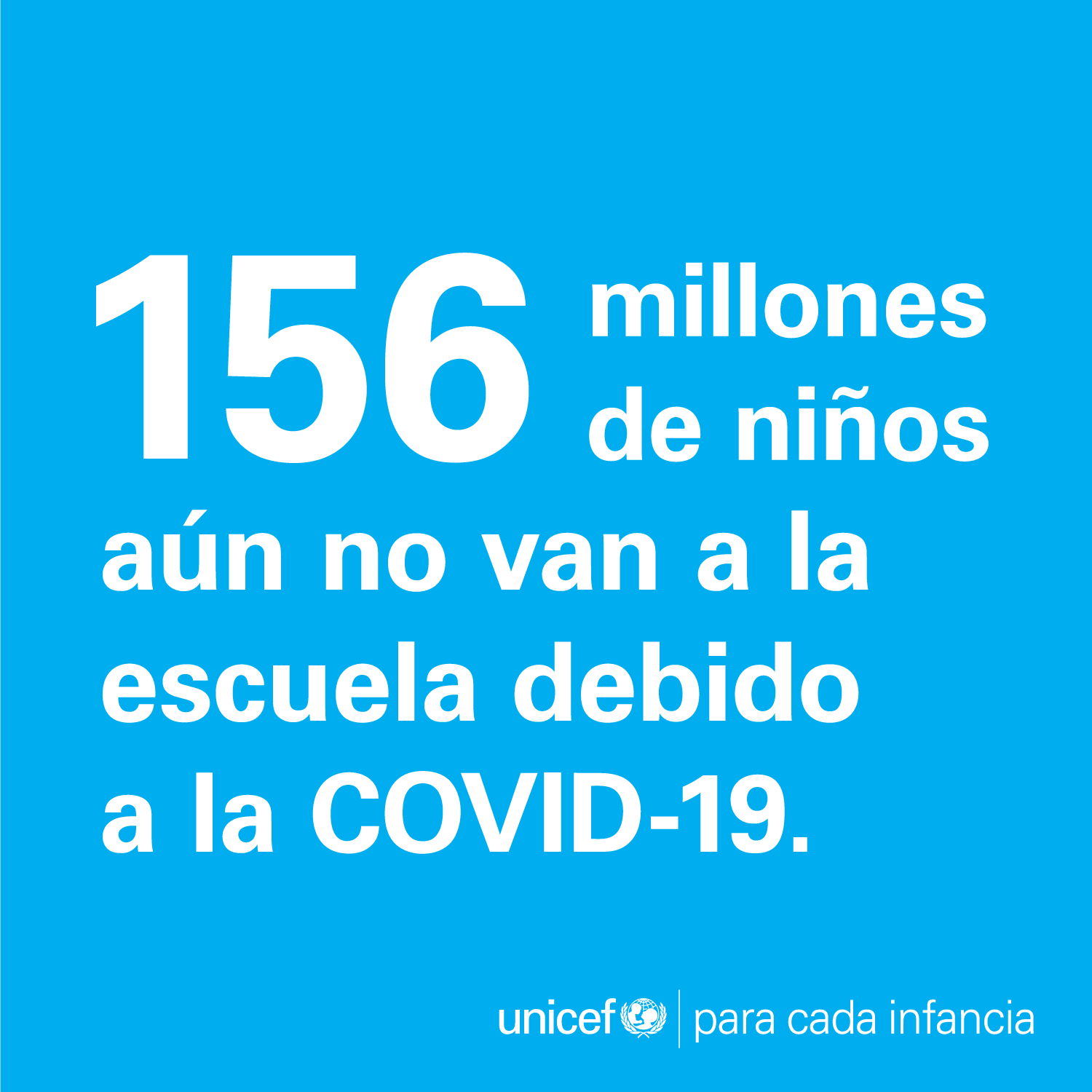 UNICEF emite recomendaciones para niños que regresarán a la escuela bajo restricciones del COVID.