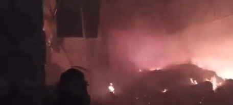 Se incendia fábrica de algodón en colonia Signoret, en Amozoc.