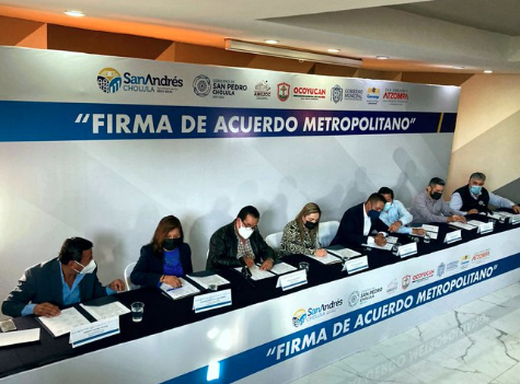 Firman 8 presidentes municipales del área conurbada “Acuerdo de Planeación Metropolitana”