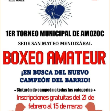 Invita ASMEBOX al primer torneo municipal de box amateur en Amozoc