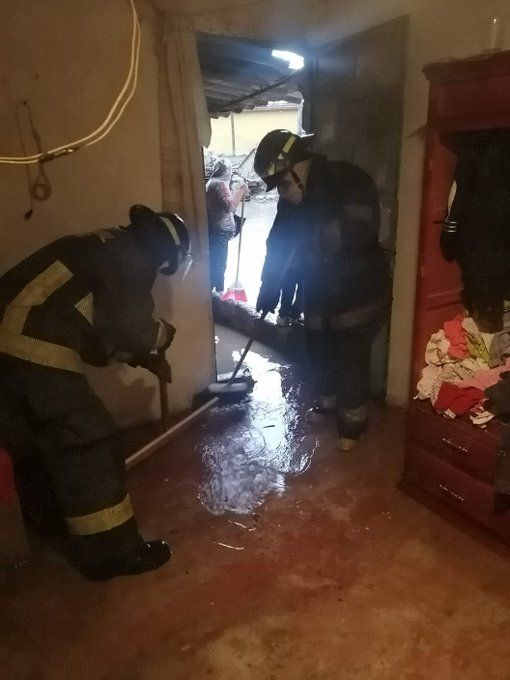 Lluvias causan inundaciones en Amozoc