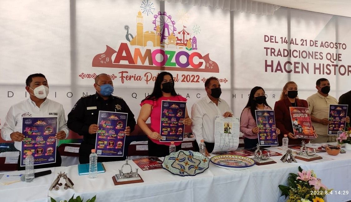 Presenta Mario de la Rosa la Feria Patronal Amozoc 2022