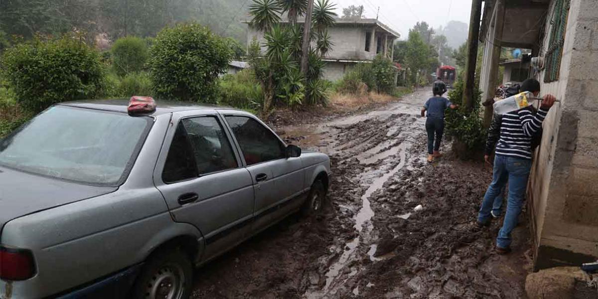 Tras lluvias detecta Segob afectaciones en Amozoc y Huauchinango