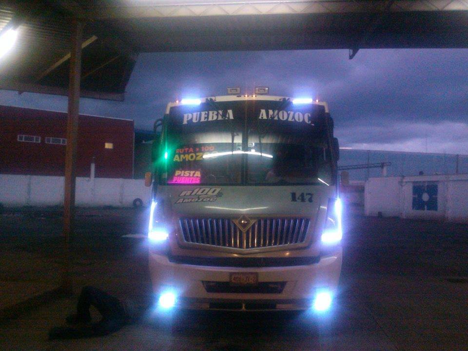 Asaltan en Amozoc a pasajeros de Ruta 100