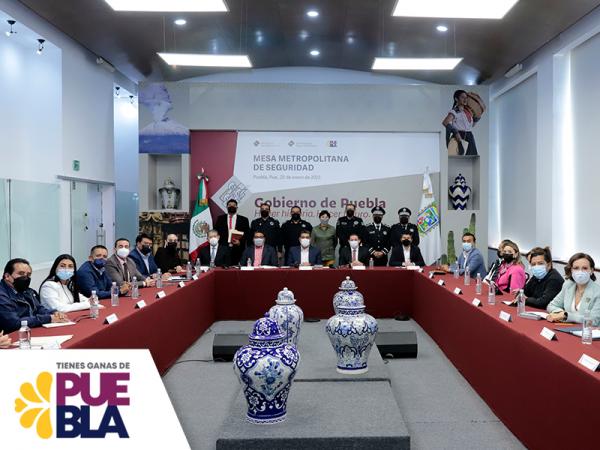Reforzarán coordinación para garantizar la seguridad en municipios metropolitanos.
