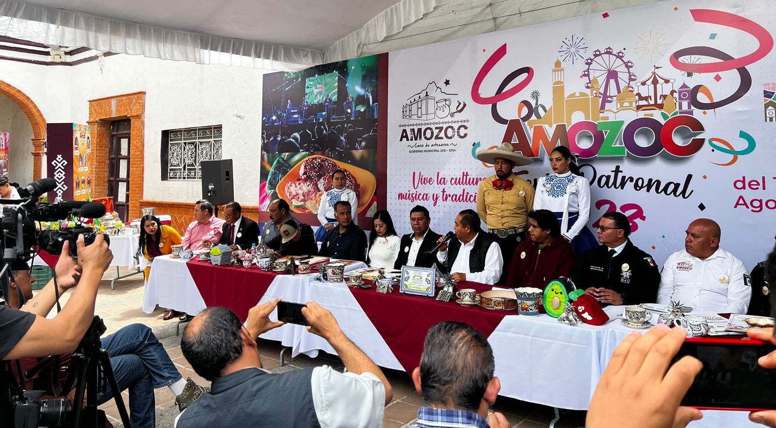 Presenta Mario de Rosa la Feria Patronal de Amozoc 2023