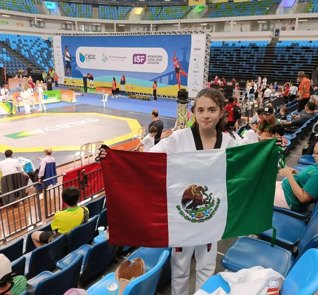 Natalia Montero, del municipio de Amozoc, obtiene medalla de plata en Brasil
