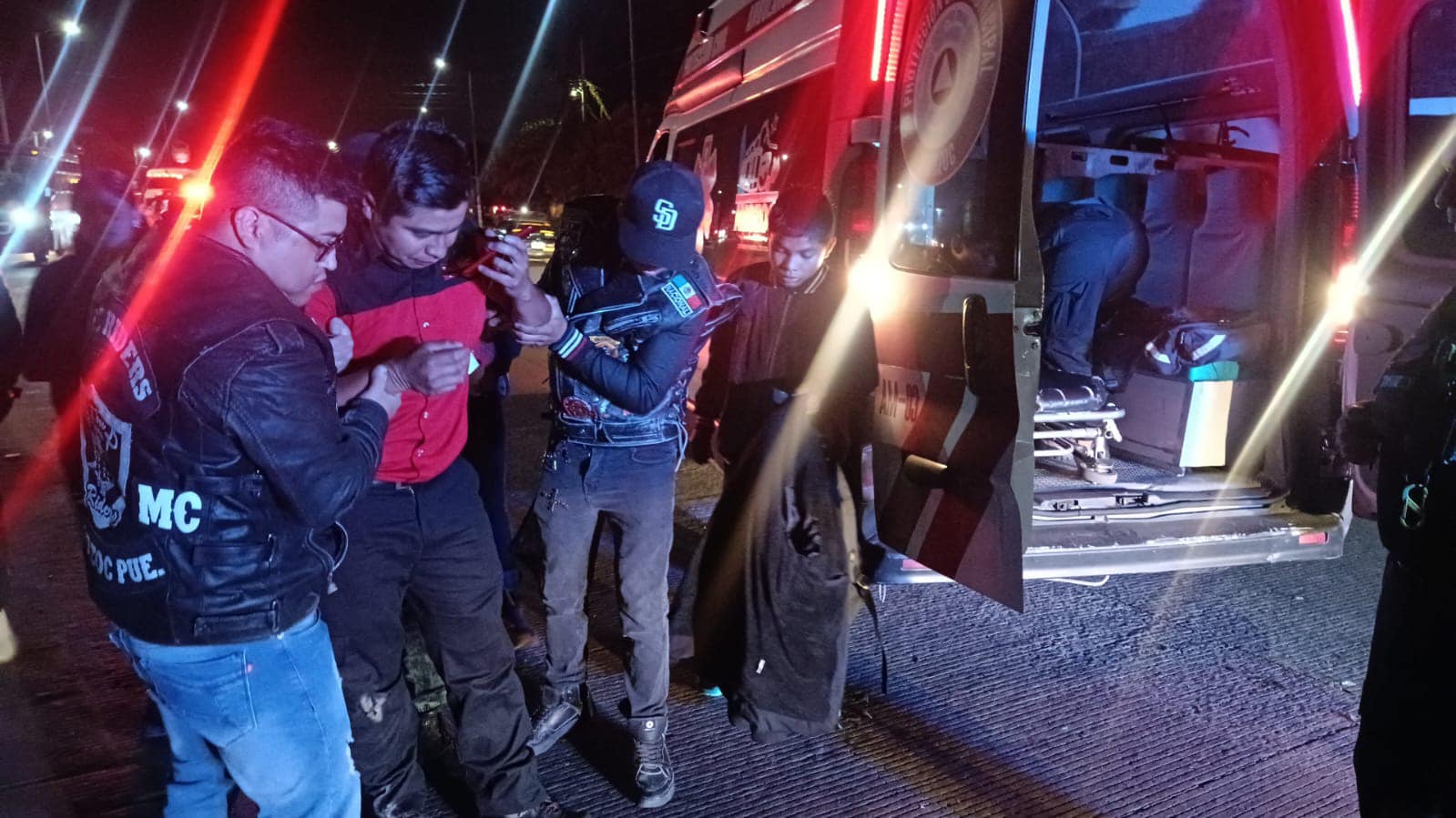 Motociclista sufre accidente vial en tramo de la carretera Puebla-Tehuacán