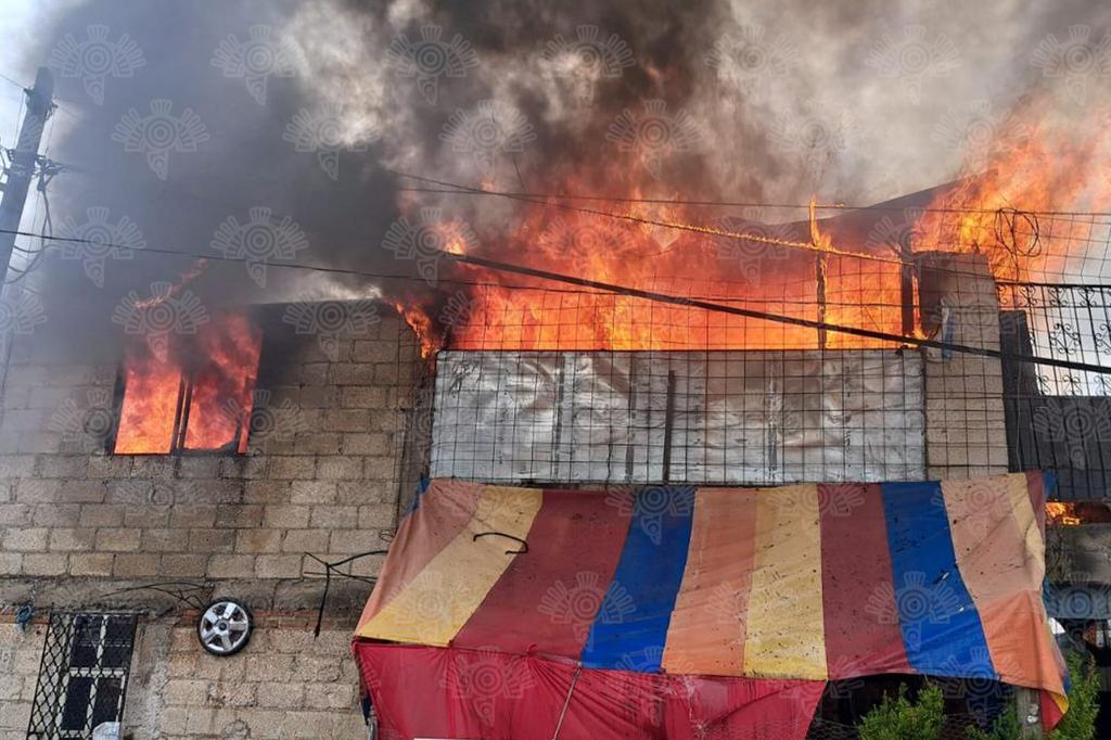 Ocurrió incendio en domicilio de Amozoc; no hay personas lesionadas