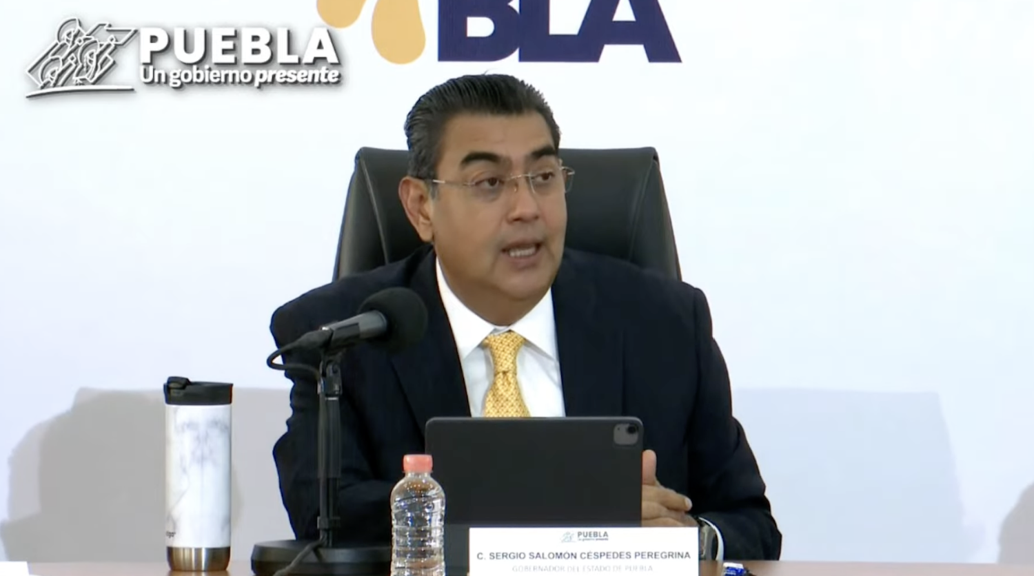 "No existen retenes falsos en Puebla", reitera el Gobernador Sergio Salomón