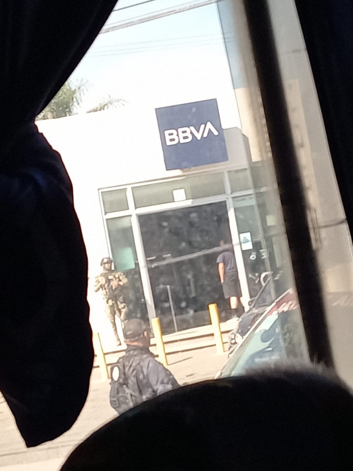 Aclaración sobre presencia policial en el banco BBVA de Amozoc