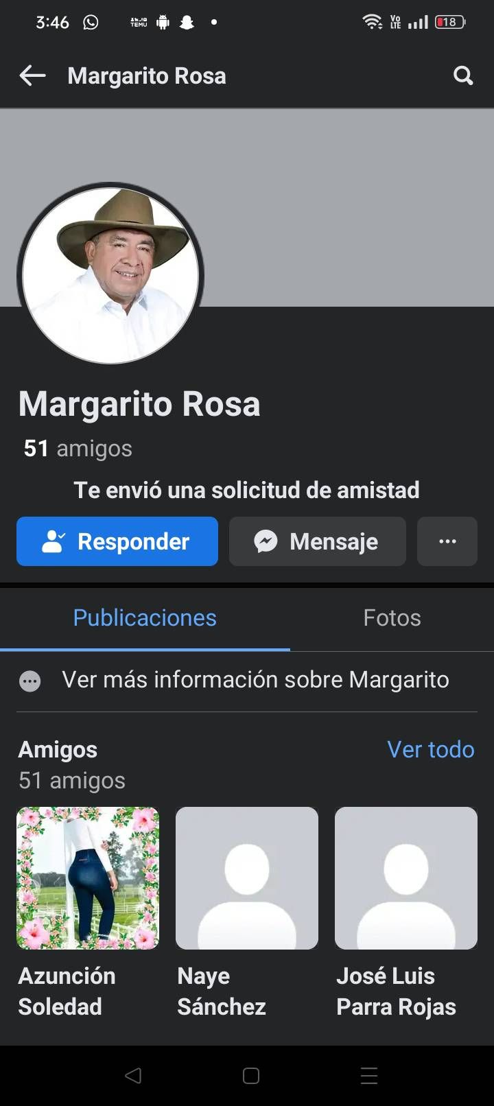 ¡Advertencia! Margarito de la Rosa alerta sobre cuentas falsas que circulan en su nombre en redes sociales