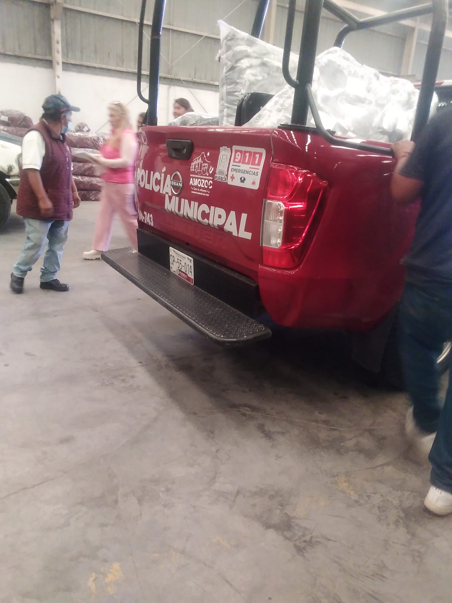 Denuncia ciudadana: Uso indebido de patrulla policial en Amozoc