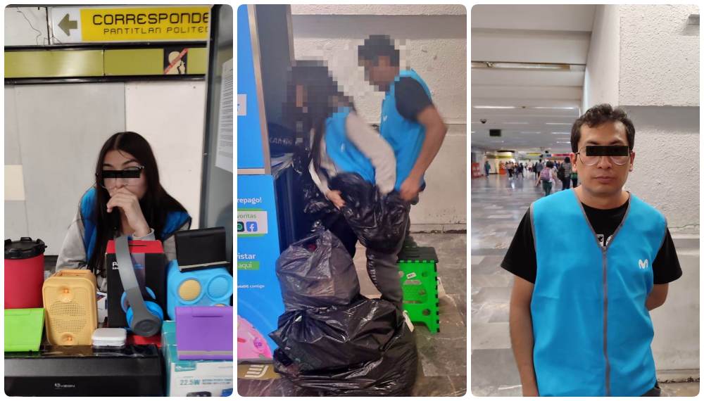 Sorprendidos Empleados de Compañía Telefónica Teniendo Relaciones Sexuales en Módulo del Metro