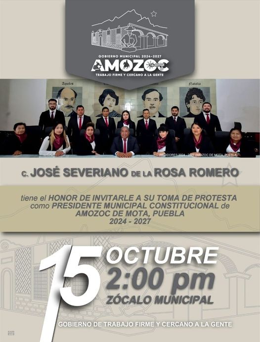 Severiano de la Rosa  tomará protesta como nuevo presidente de Amozoc este martes.