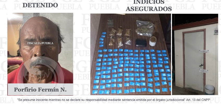 Cae presunto narcomenudista en operativo de la Fiscalía en Amozoc, Puebla 🚨🚔