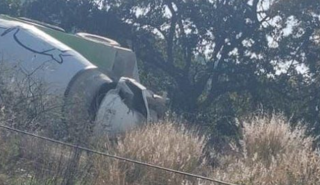 Fatal Accidente de Tránsito en Amozoc: Muere Conductor de Revolvedora en Vuelco