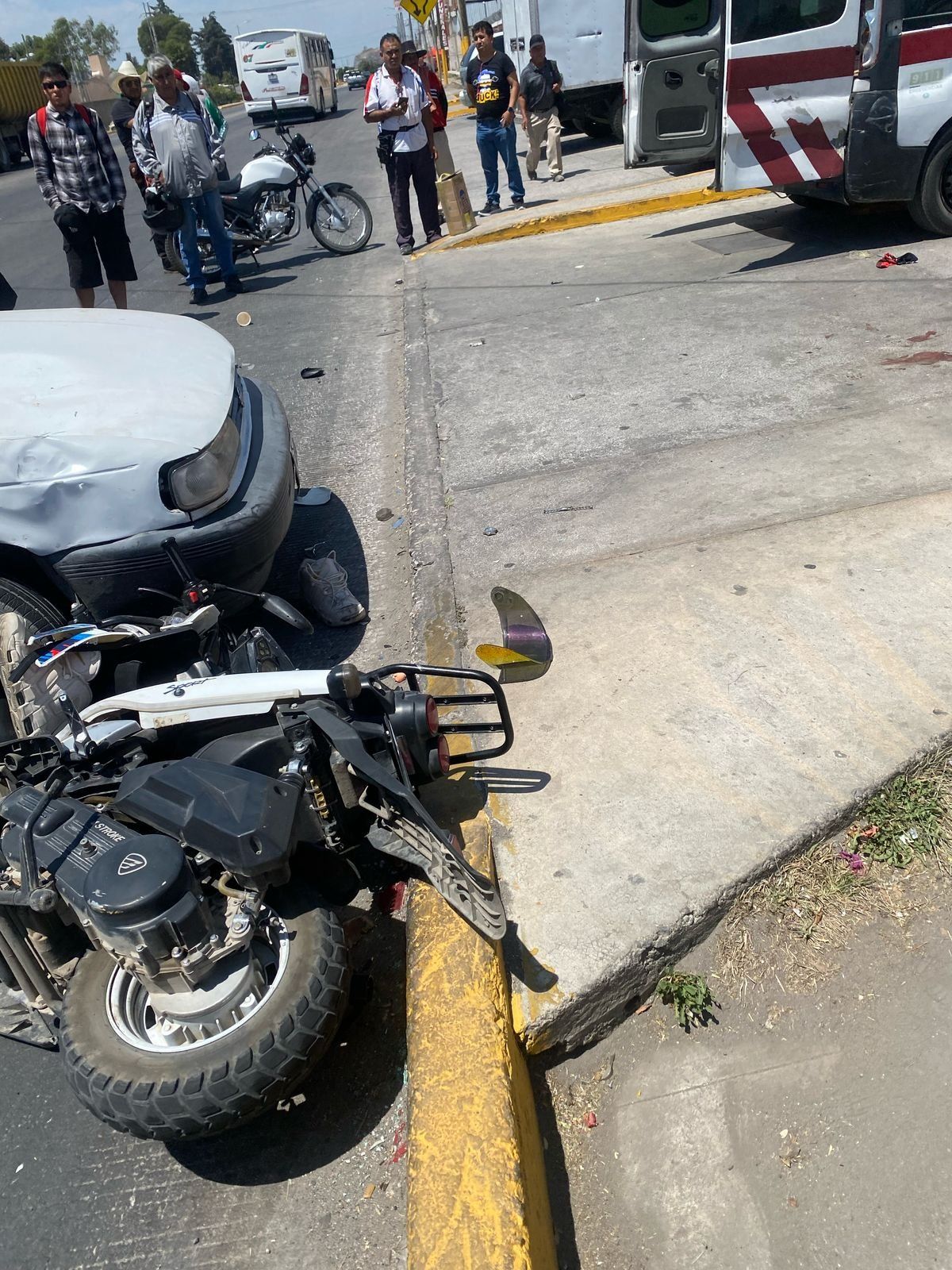 Fallece motociclista en accidente en Amozoc.