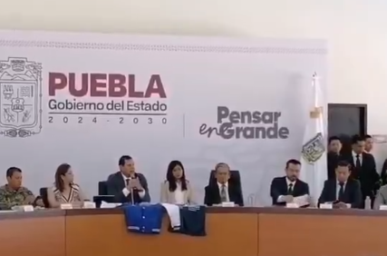 Tras el asesinato de dos agentes en Amozoc, el gobernador Armenta expresa inconformidad por liberación de los presuntos homicidas.