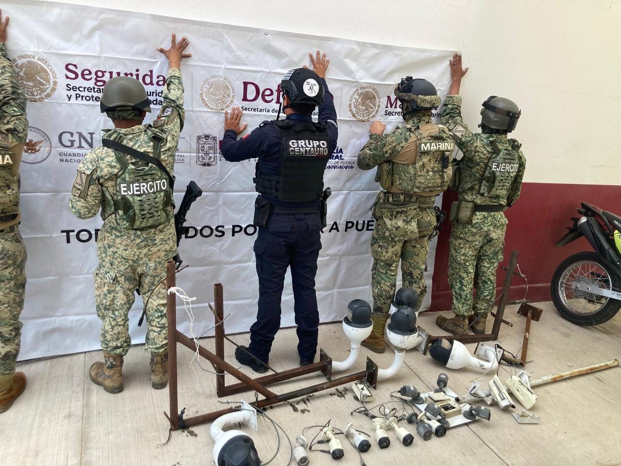 Operativo de Retirada de Cámaras de Vigilancia en Amozoc