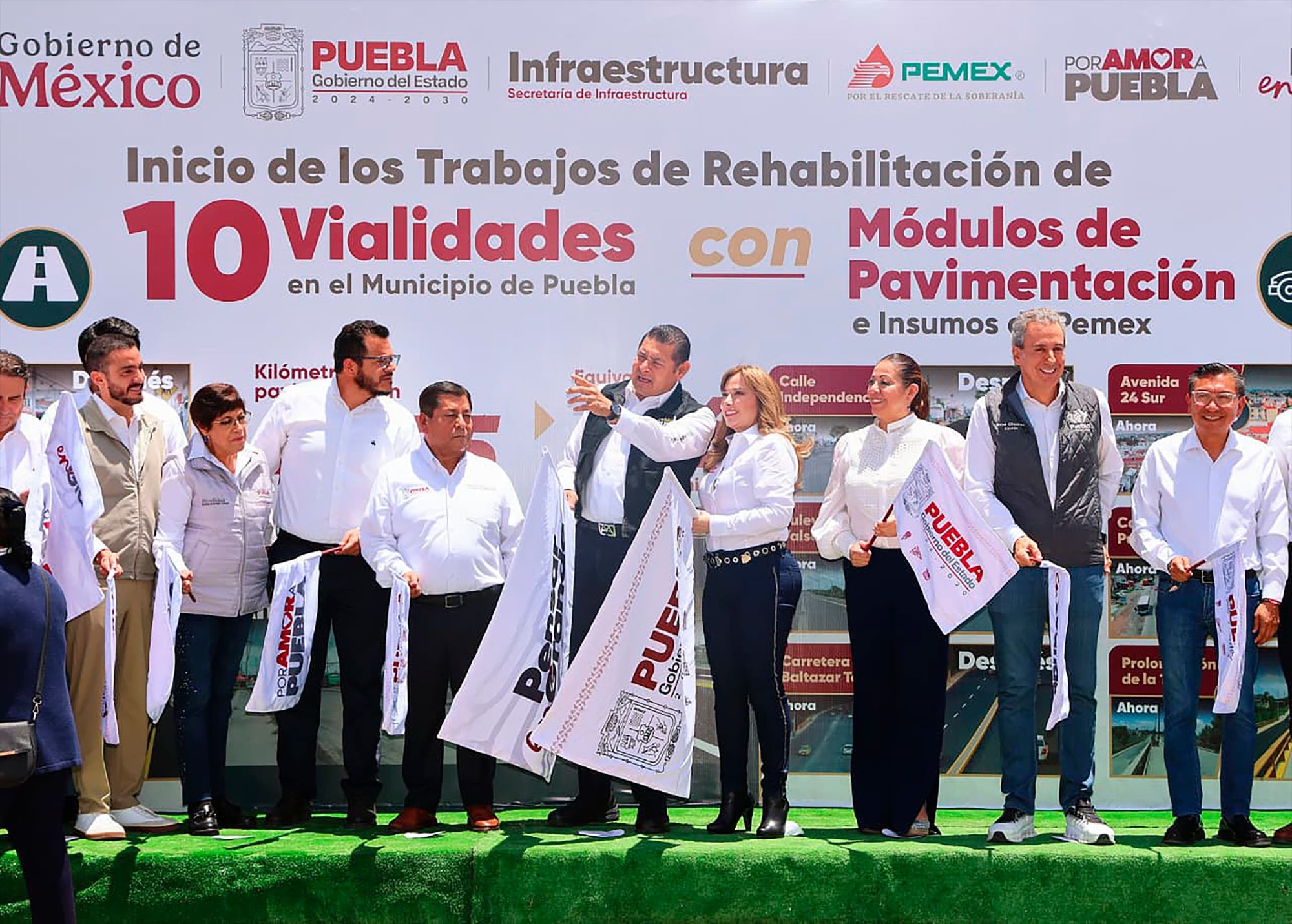 Puebla se renueva con apoyo de Pemex: Armenta destaca que "no somos un gobierno huachicolero"