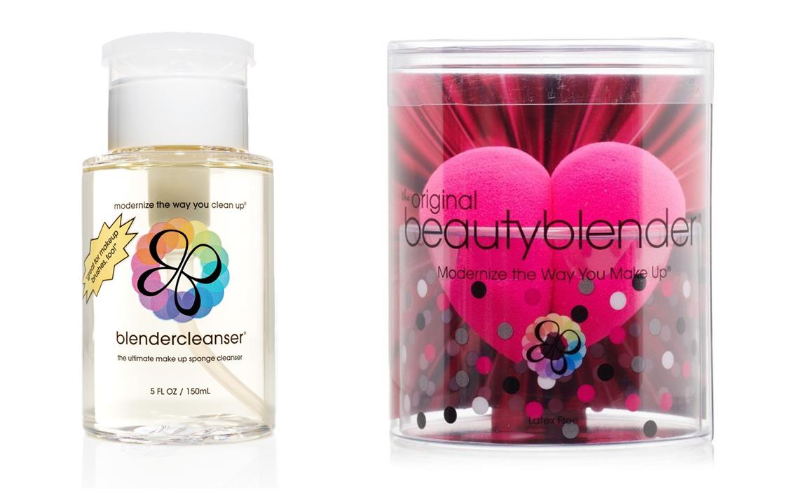 عدد 2 اسفنجه بيوتي بلند مع المنظف كمجموعه