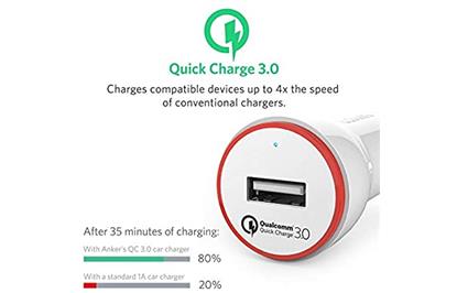 Anker PowerDrive124W car charger QC303ft micro White Off V3