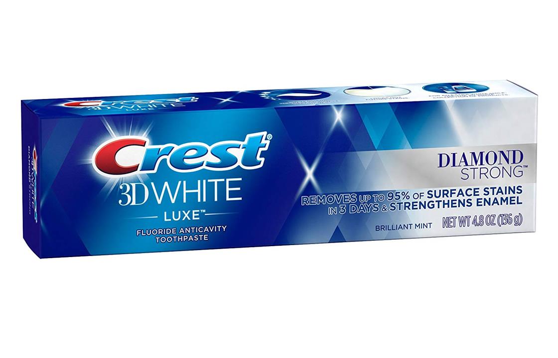 Crest 3D White Luxe Diamond Strong Toothpaste, 48 Ounce