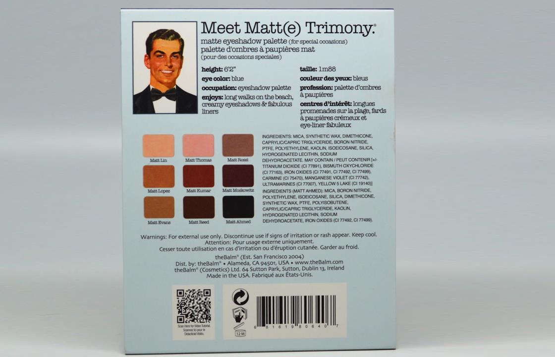  theBalm Meet Matt(e) Trimony 