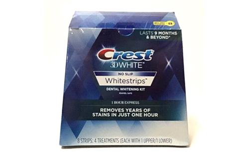 4 زوج من لصقات كرست لتبيض الأسنان خلال ساعة واحدة  8 لصقات 