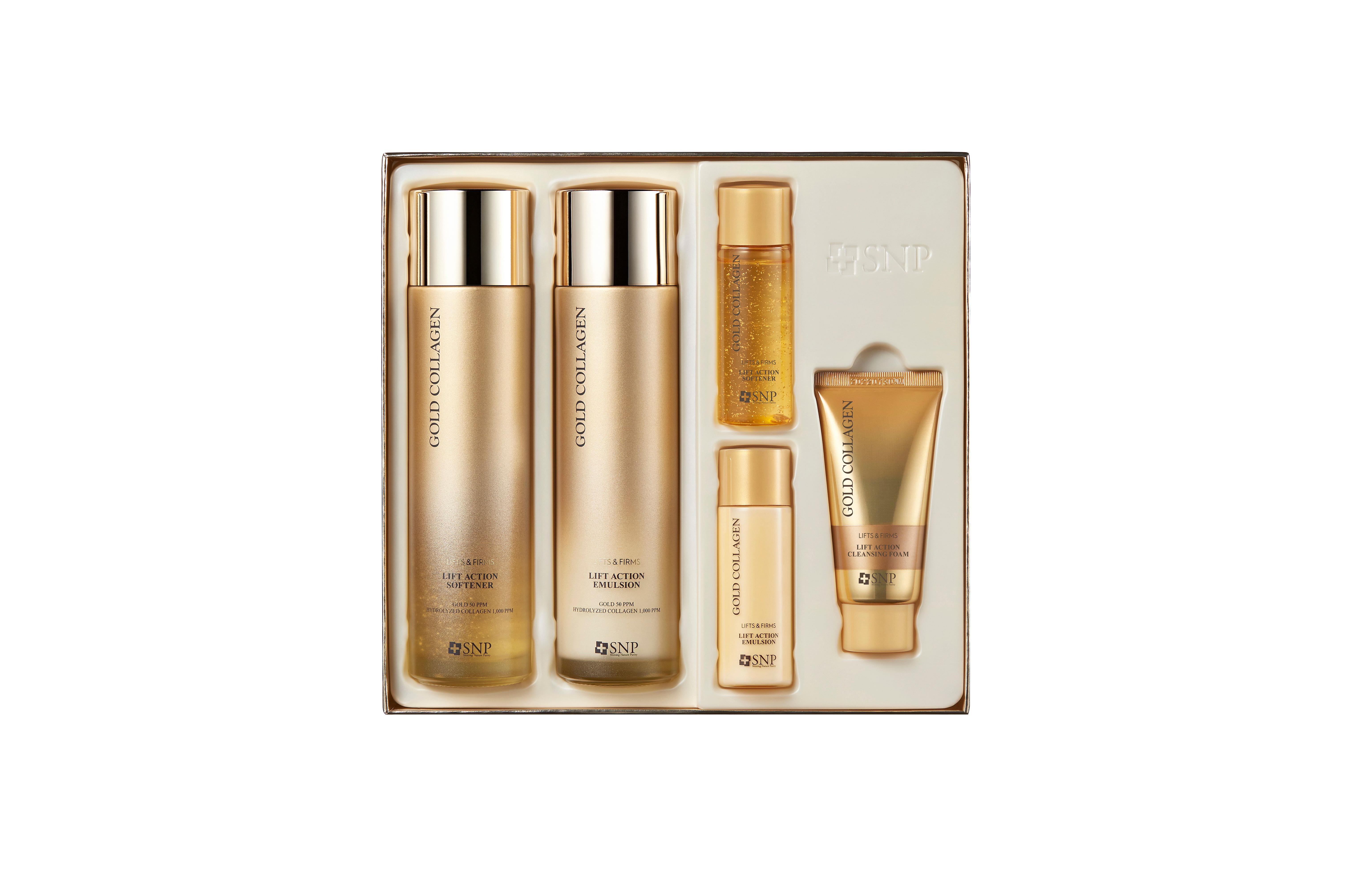 مجموعة  Gold Collagen  لشد وتقوية البشرة من كوريا SNP