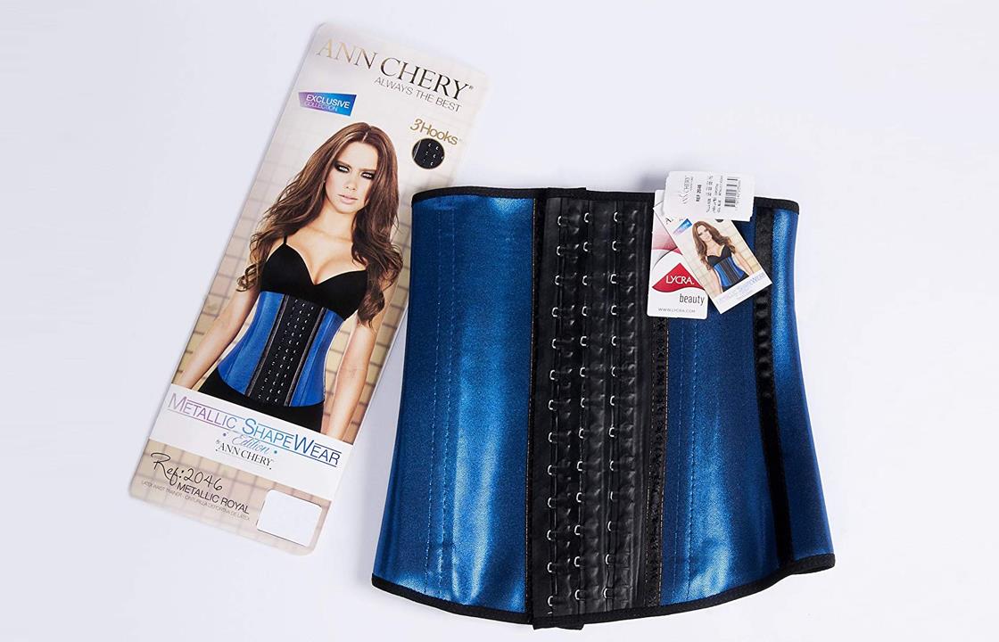 Ann Chery 2046 3 Hooks Latex Metallic مقاس L  ازرق