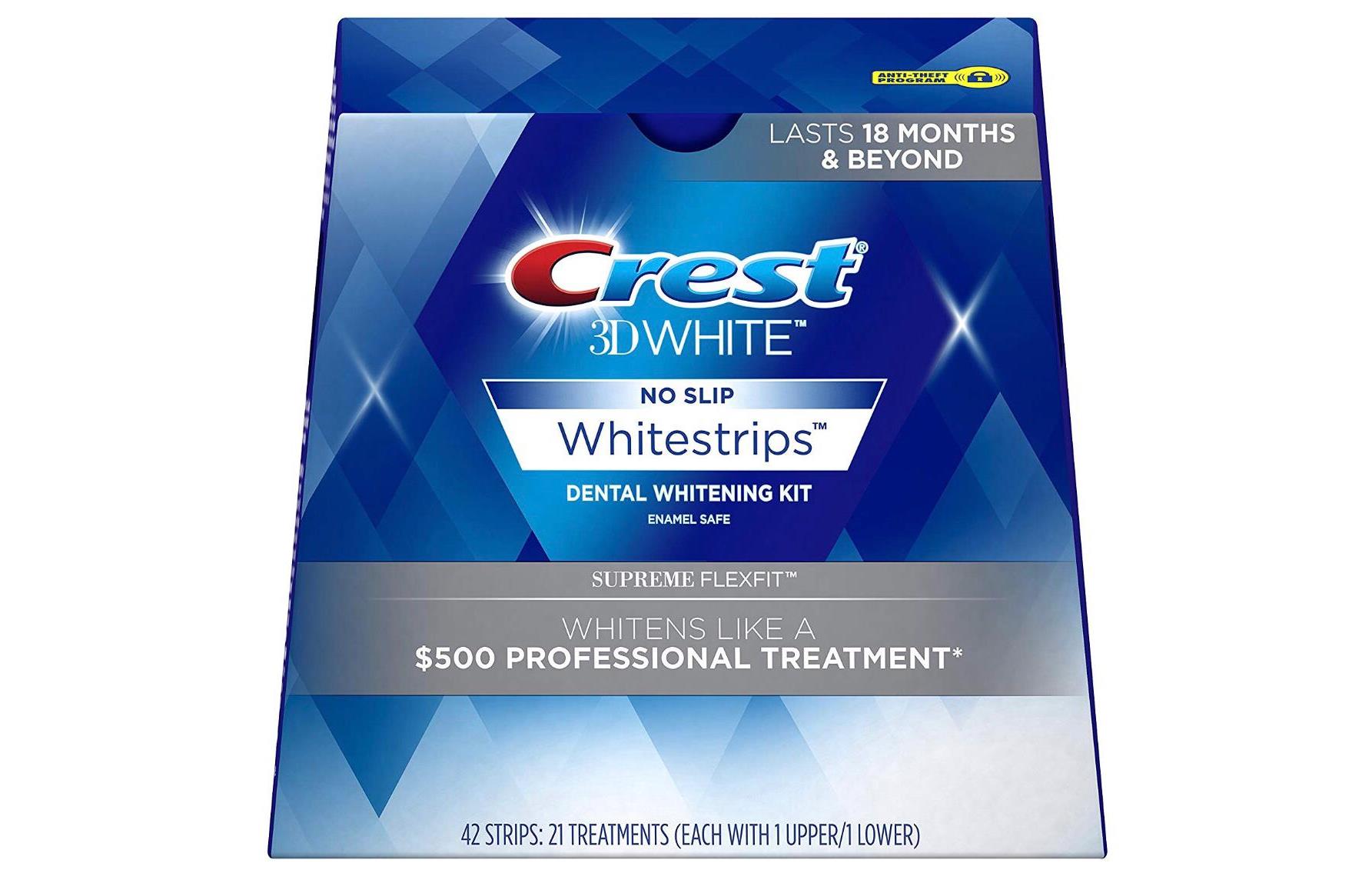 الجديدCrest 3D White Luxe Whitestrips Supreme FlexFitT
