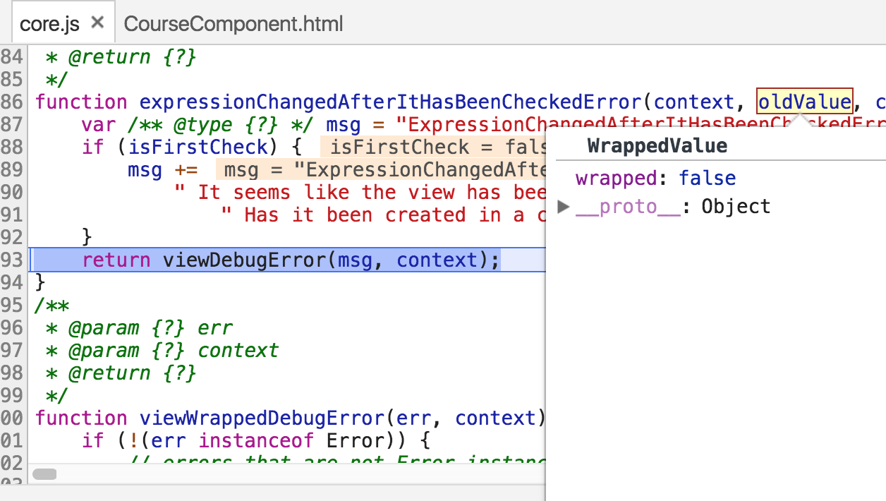 Debugging ExpressionChangedAfterItHasBeenCheckedError