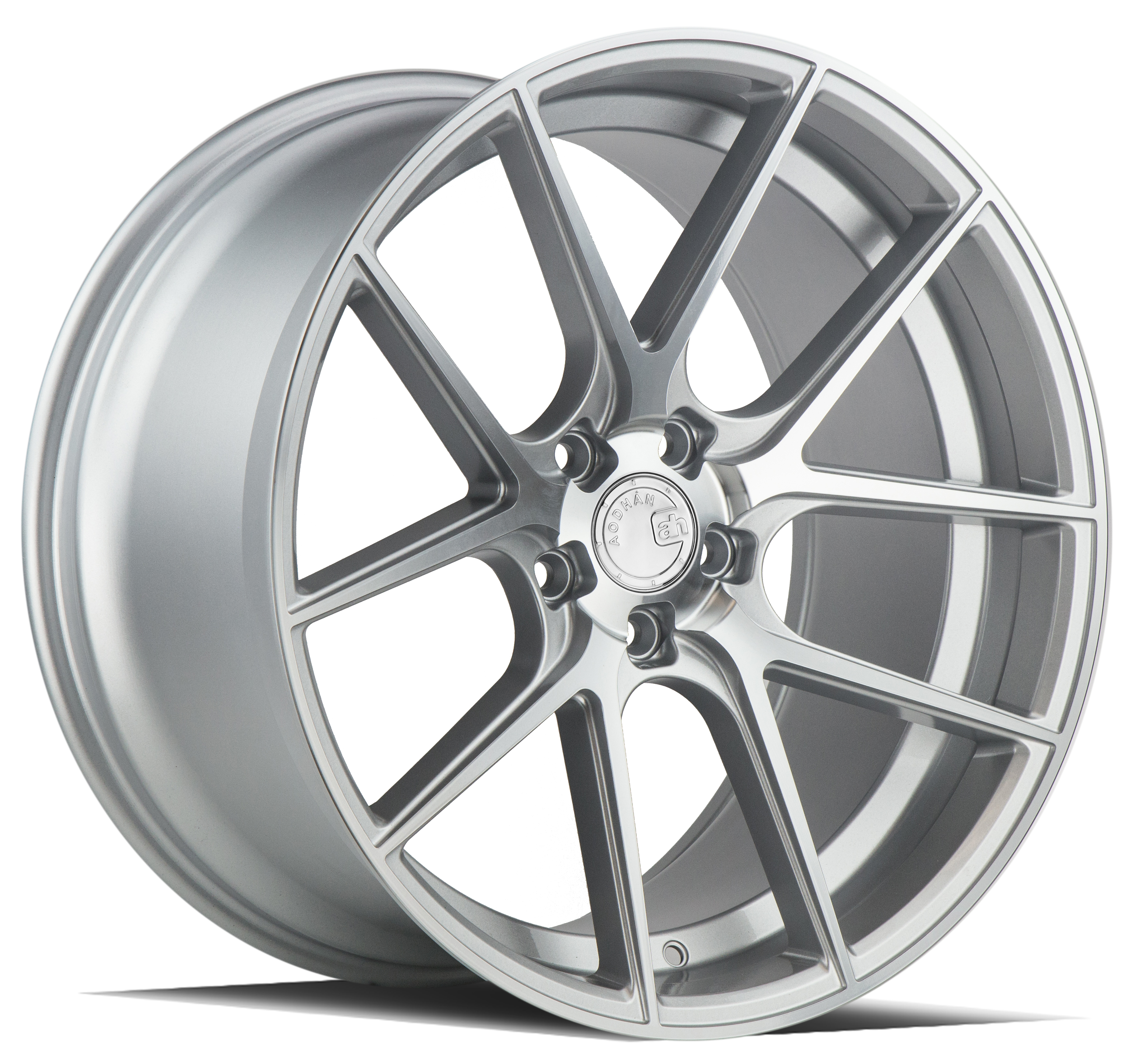 AODHAN AFF2 Wheel Rim 20x10.5 5x120 ET35 72.6mm Gloss Silver Machined Face