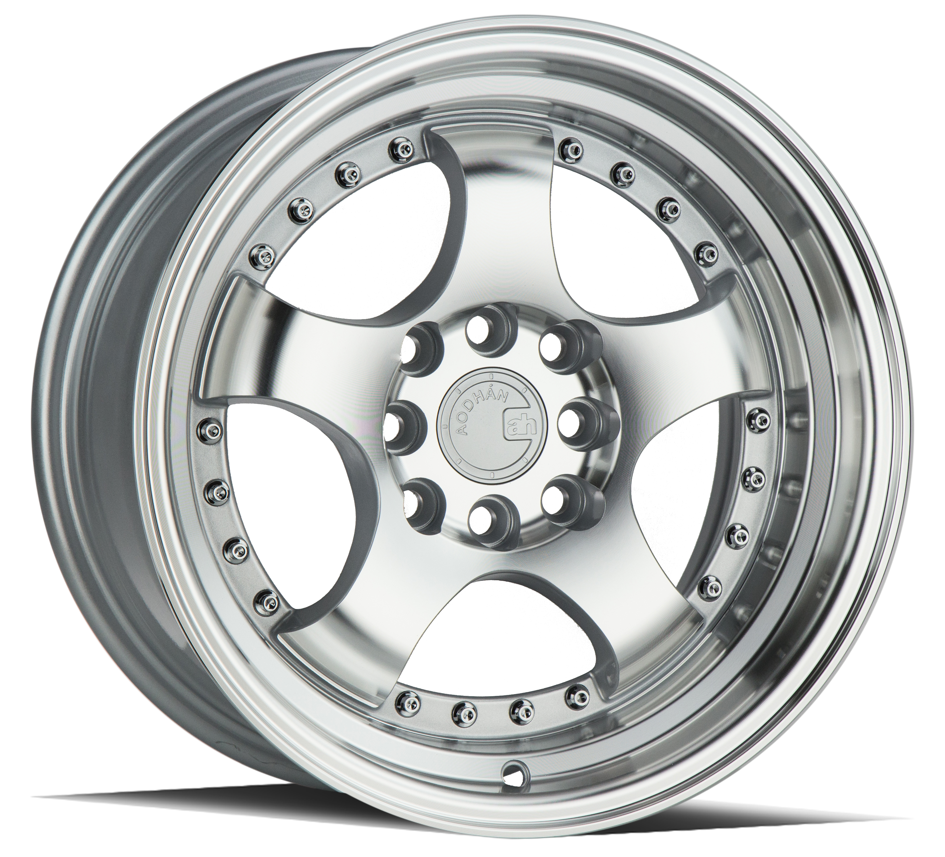 AODHAN AH03 Wheel Rim 15x8 4x100/114.3 ET20 73.1mm Silver w/Machined Face