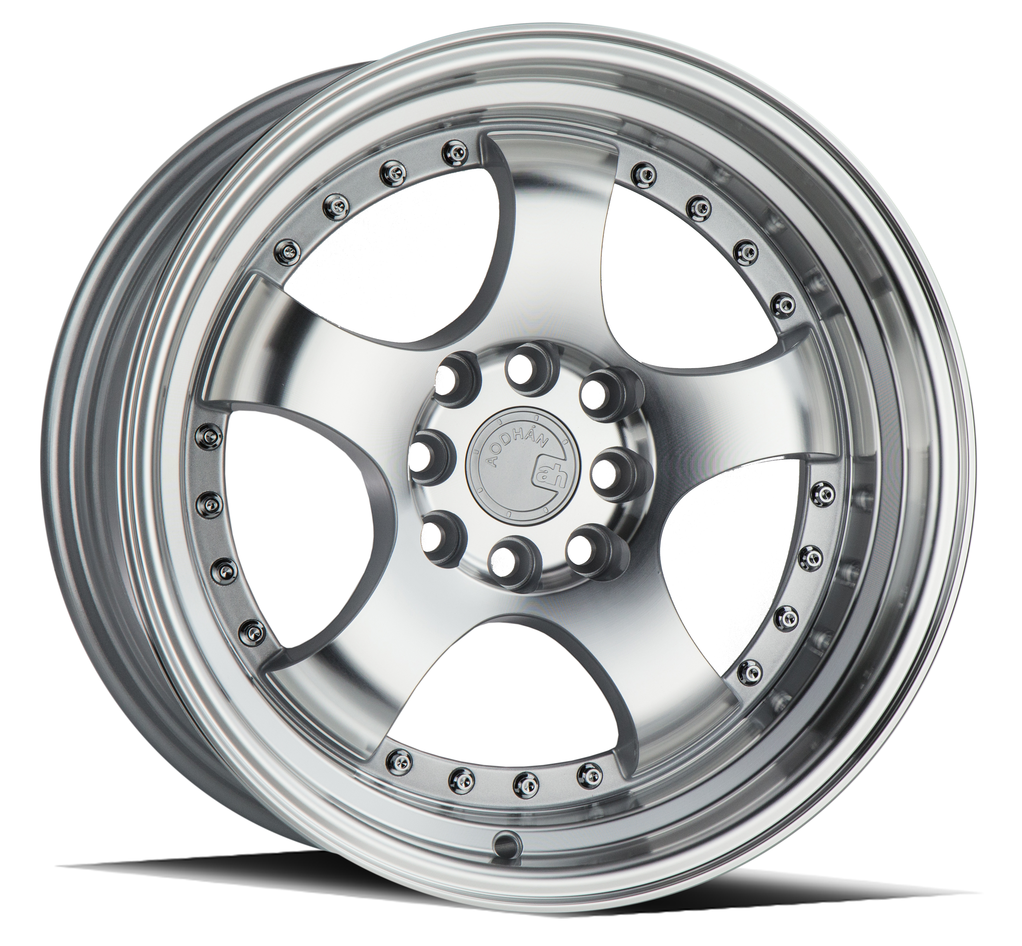 AODHAN AH03 Wheel Rim 16x8 4x100/114.3 ET15 73.1mm Silver w/Machined Face