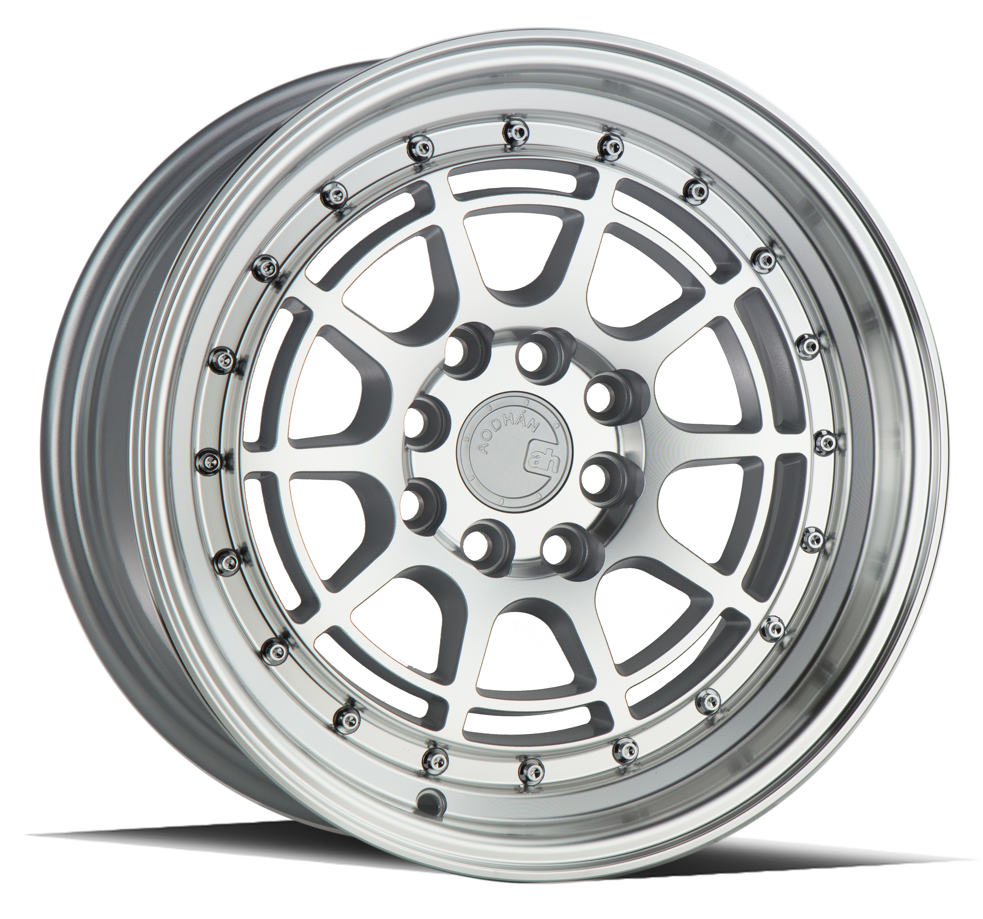 AODHAN AH04 Wheel Rim 15x8 4x100/114.3 ET20 73.1mm Silver w/Machined Face