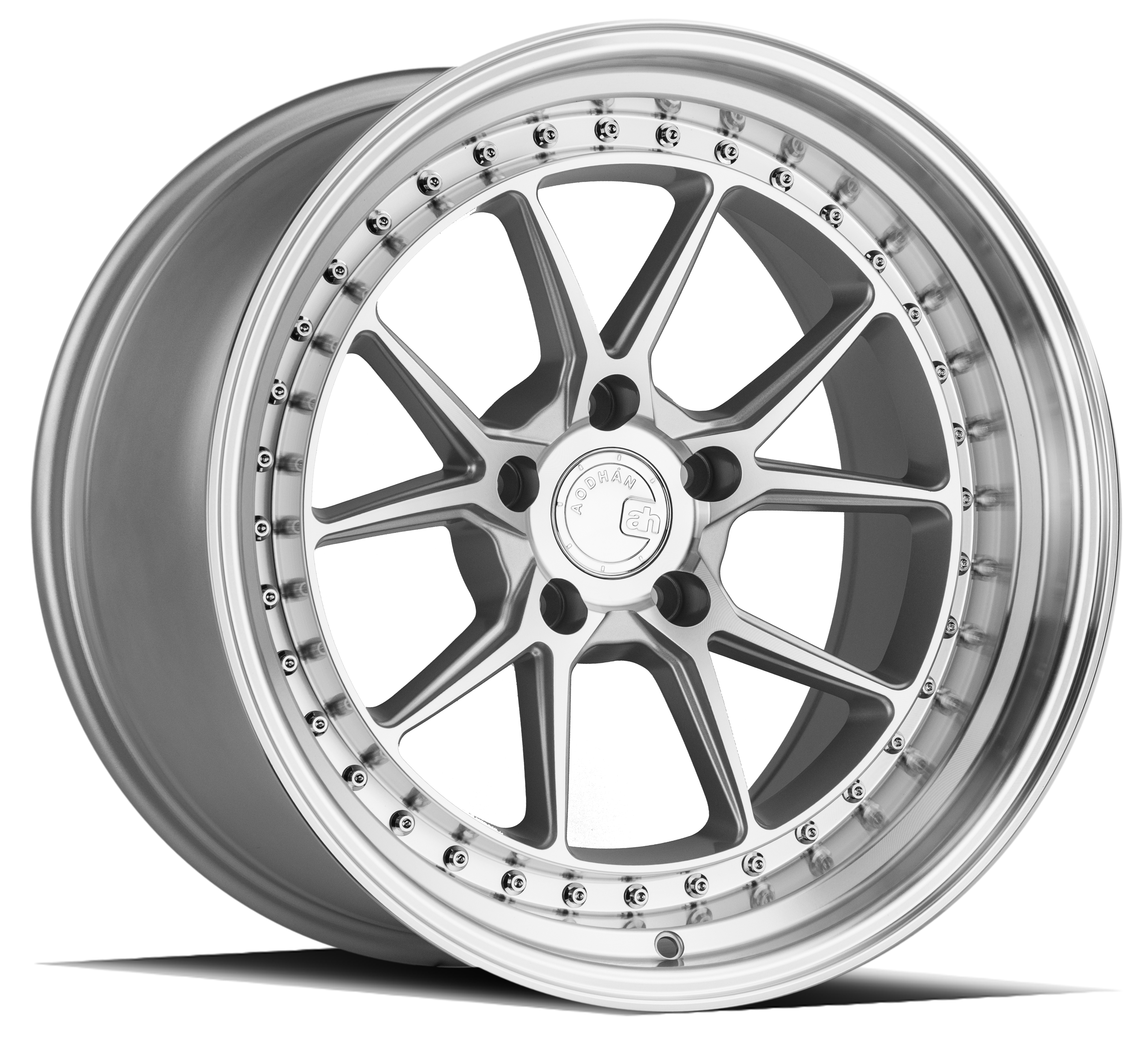 AODHAN DS08 Wheel Rim 18x10.5 5x114.3 ET15 73.1mm Silver w/Machined Face