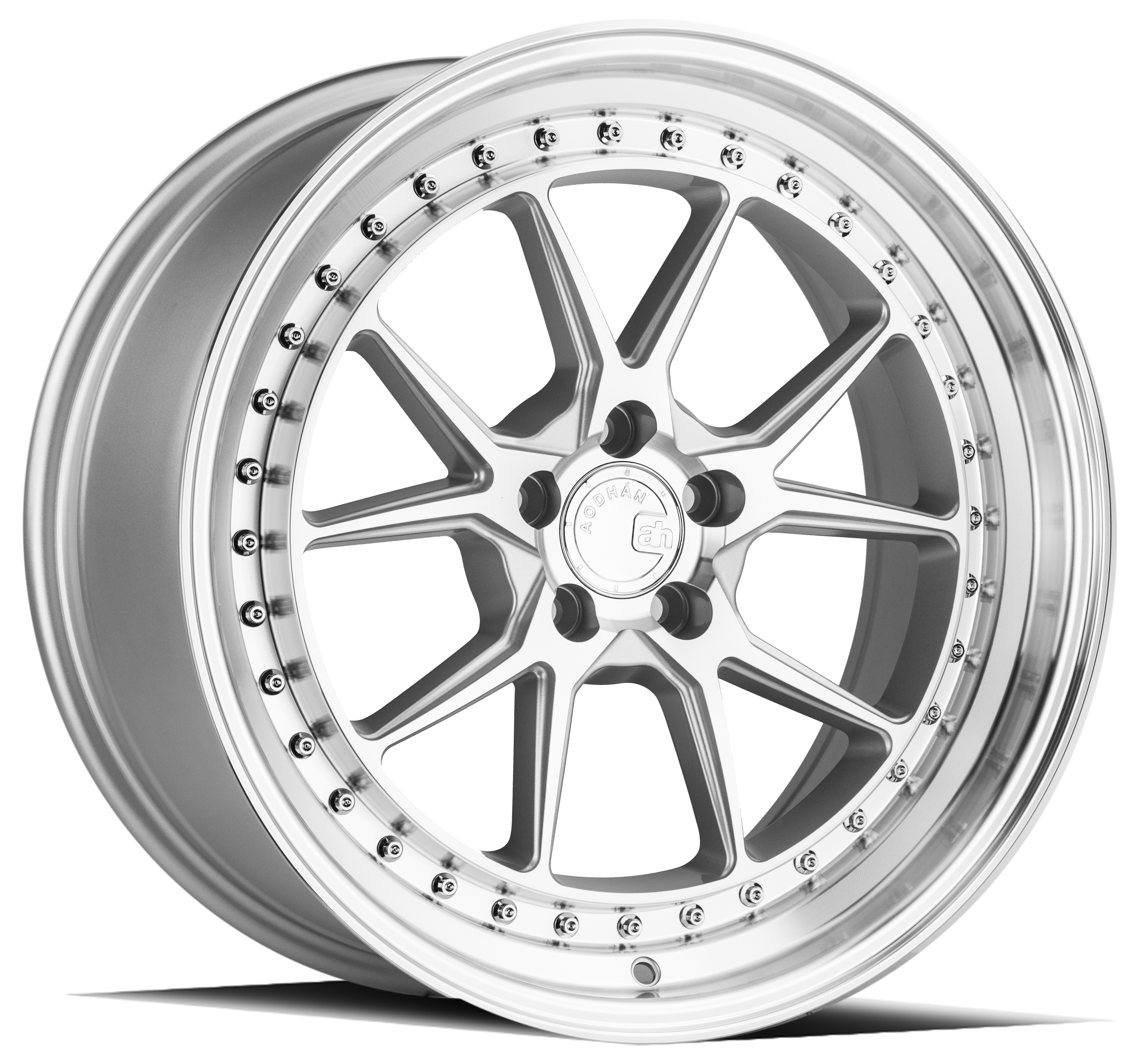 AODHAN DS08 Wheel Rim 18x8.5 5x100 ET35 73.1mm Silver w/Machined Face