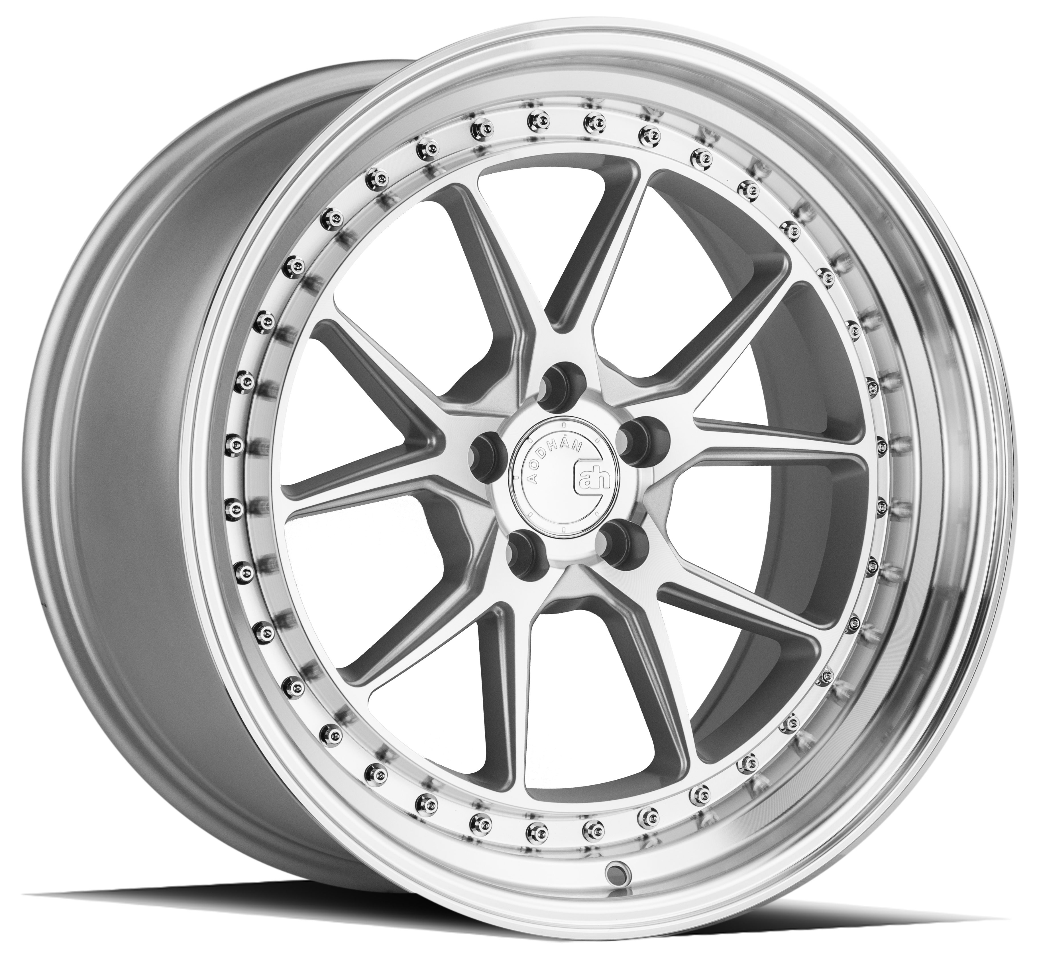 AODHAN DS08 Wheel Rim 18x9.5 5x100 ET35 73.1mm Silver w/Machined Face