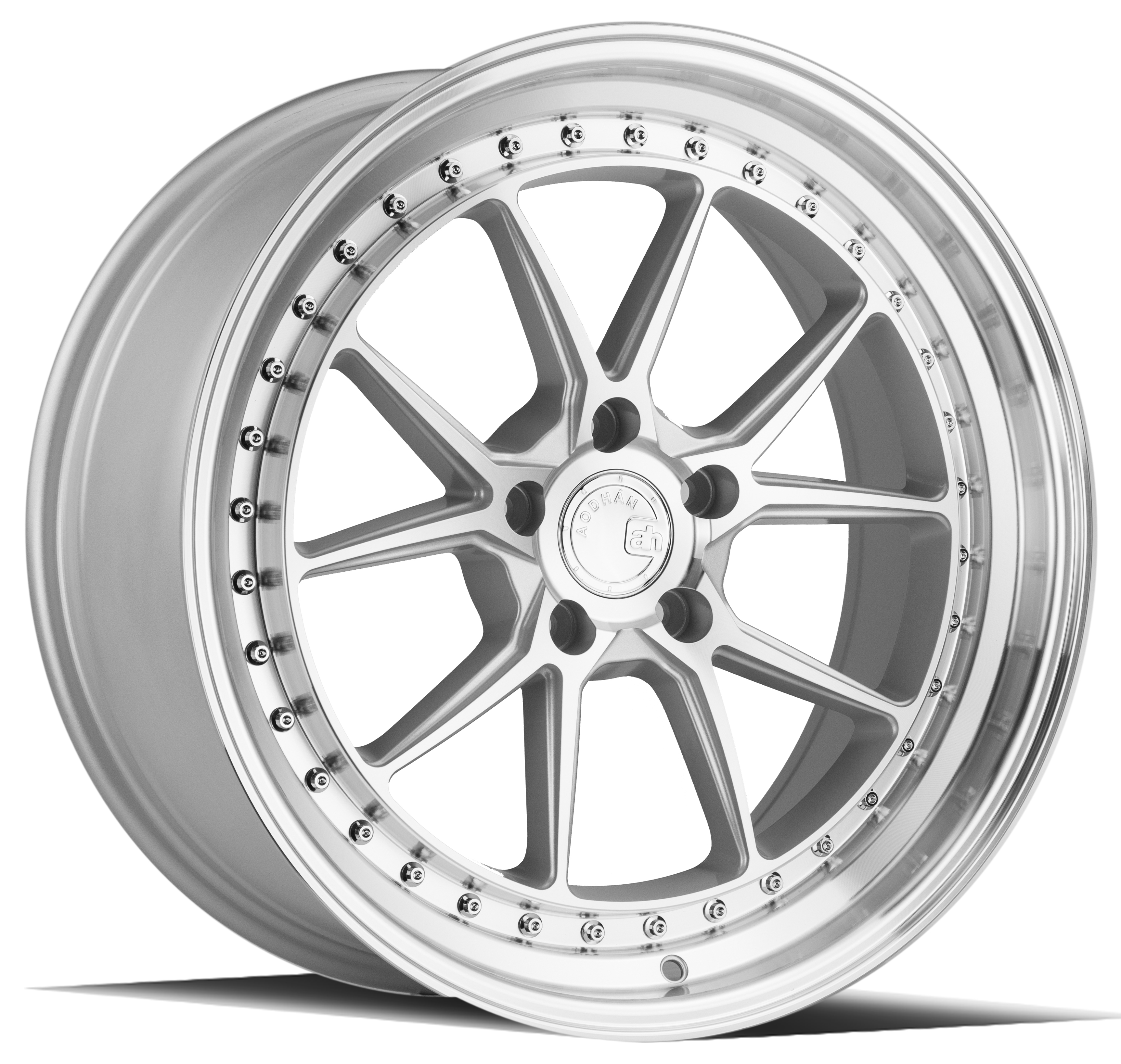 AODHAN DS08 Wheel Rim 19x8.5 5x114.3 ET35 73.1mm Silver w/Machined Face