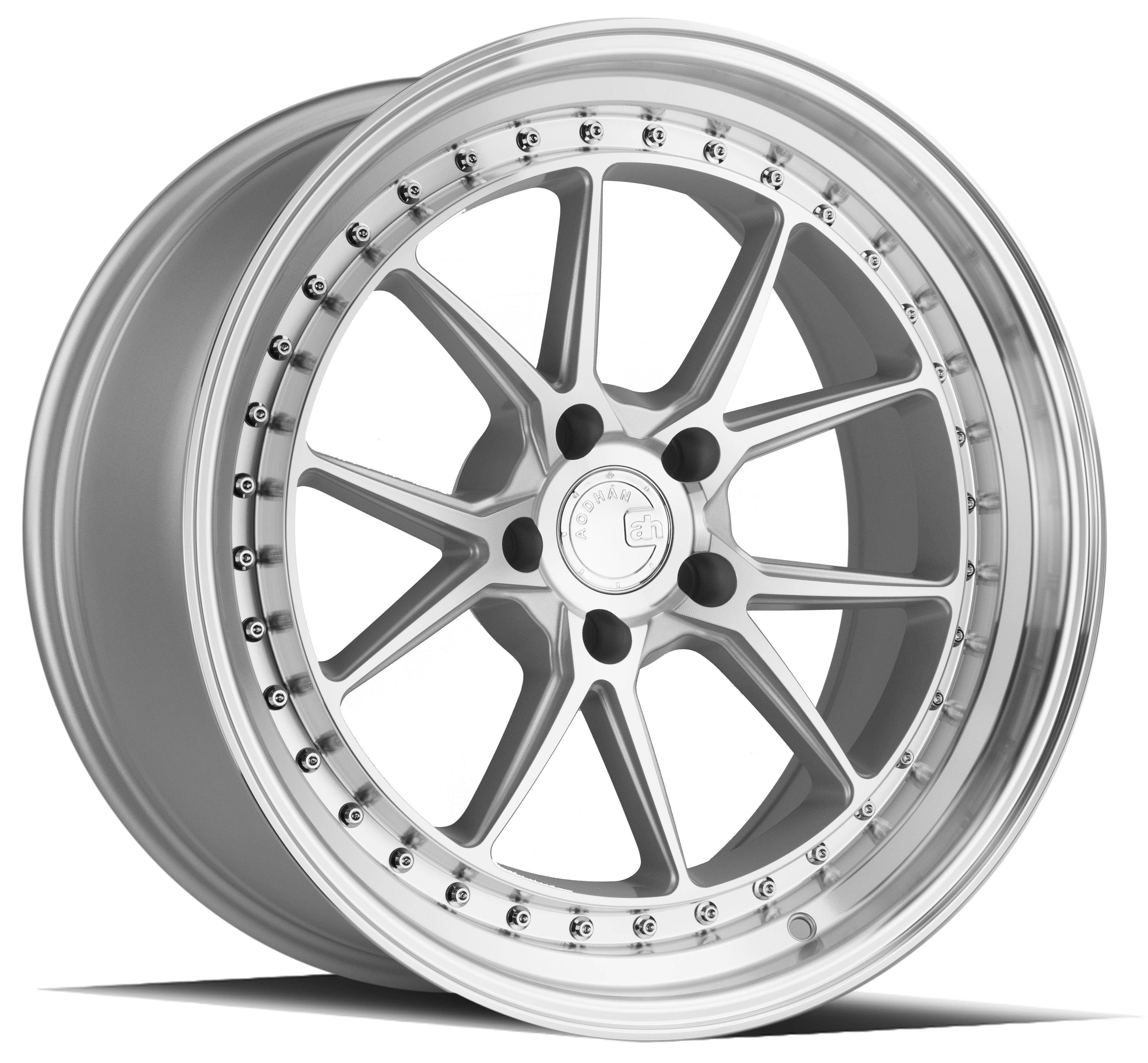 AODHAN DS08 Wheel Rim 19x9.5 5x114.3 ET15 73.1mm Silver w/Machined Face