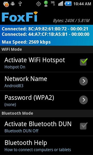USB Sharing Mode