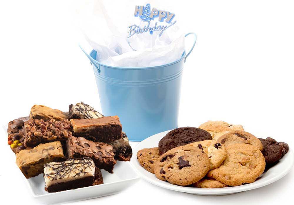 Blue Happy Birthday Bucket!