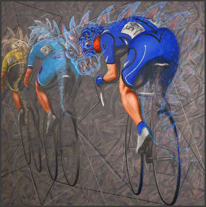 APPARITION - MONSTRES SACRES - Acrylique sur toile